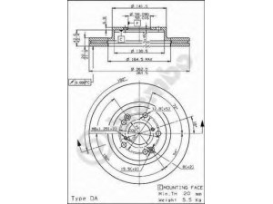 BREMBO 09.6876.10 stabdžių diskas
25431GA220