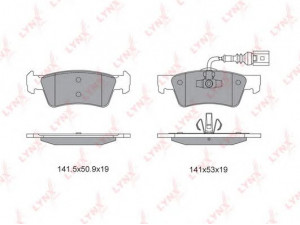 LYNXauto BD-8039 stabdžių trinkelių rinkinys, diskinis stabdys 
 Techninės priežiūros dalys -> Papildomas remontas
7L6 698 451, 7L6 698 451 C