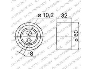 DELPHI KDB179 paskirstymo diržo komplektas 
 Techninės priežiūros dalys -> Papildomas remontas