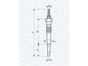 MAGNETI MARELLI 062900068304 kaitinimo žvakė 
 Kibirkšties / kaitinamasis uždegimas -> Kaitinimo kaištis
19850-67020, 19850-67030, CP22