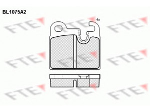 FTE BL1075A2 stabdžių trinkelių rinkinys, diskinis stabdys 
 Techninės priežiūros dalys -> Papildomas remontas
11 17 9 333, 34 21 1 108 854, 34 21 1 111 650