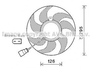 AVA QUALITY COOLING VW7536 ventiliatorius, radiatoriaus 
 Aušinimo sistema -> Oro aušinimas
1K0959455CT, 1K0959455DG, 1K0959455ES