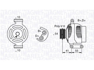 MAGNETI MARELLI 063377025010 kintamosios srovės generatorius 
 Elektros įranga -> Kint. sr. generatorius/dalys -> Kintamosios srovės generatorius
51810284, 51854907