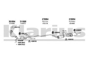 KLARIUS 360872E išmetimo sistema 
 Išmetimo sistema -> Išmetimo sistema, visa