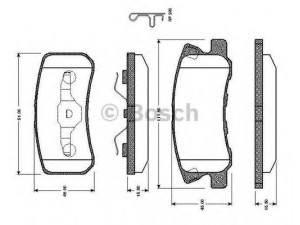 BOSCH 0 986 TB2 385 stabdžių trinkelių rinkinys, diskinis stabdys 
 Techninės priežiūros dalys -> Papildomas remontas
4253 91, 4605A447, 4605A448, 4605A487