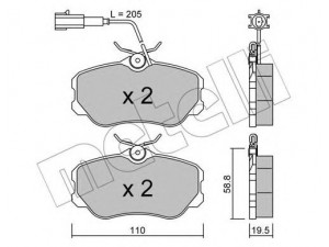 METELLI 22-0074-0 stabdžių trinkelių rinkinys, diskinis stabdys 
 Techninės priežiūros dalys -> Papildomas remontas
5892731, 9946023, 5892731
