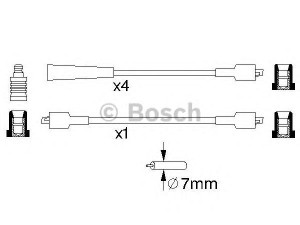 BOSCH 0 986 356 768 uždegimo laido komplektas 
 Kibirkšties / kaitinamasis uždegimas -> Uždegimo laidai/jungtys