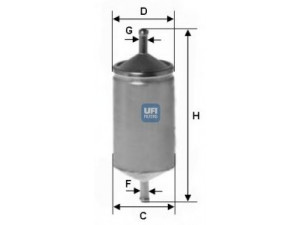 UFI 31.501.00 kuro filtras 
 Techninės priežiūros dalys -> Papildomas remontas
5984093, 71736102, 7612972, 7680997