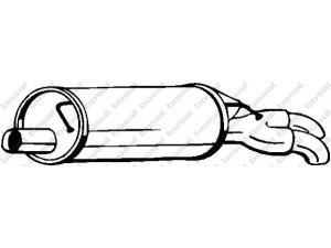 BOSAL 105-011 galinis duslintuvas 
 Išmetimo sistema -> Duslintuvas
4B0 253 609 FJ