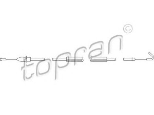 TOPRAN 113 429 kabelis, durų atlaisvinimas 
 Užrakinimo sistema -> Rankenėlės
1U0 837 099E, 1U0 837 099F