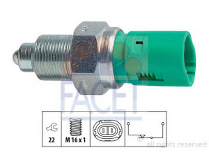 FACET 7.6114 jungiklis, atbulinės eigos žibintas 
 Elektros įranga -> Šviesų jungikliai/relės/valdymas -> Šviesų jungiklis/svirtis
77 00 778 781