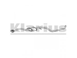 KLARIUS FE185L vidurinis duslintuvas 
 Išmetimo sistema -> Duslintuvas
5028991, 6559196, 6638220