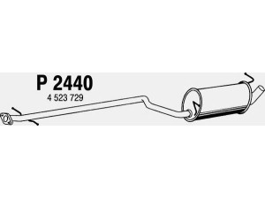 FENNO P2440 vidurinis duslintuvas 
 Išmetimo sistema -> Duslintuvas
4523729
