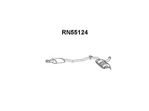 VENEPORTE RN55124 priekinis duslintuvas 
 Išmetimo sistema -> Duslintuvas
7700779476