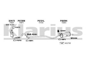 KLARIUS 180618U išmetimo sistema 
 Išmetimo sistema -> Išmetimo sistema, visa