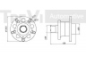 TREVI AUTOMOTIVE WB1591 rato guolio komplektas 
 Ašies montavimas/vairavimo mechanizmas/ratai -> Rato stebulė/montavimas -> Rato guolis
8E0501611, 8E0501611, 8E0501611J