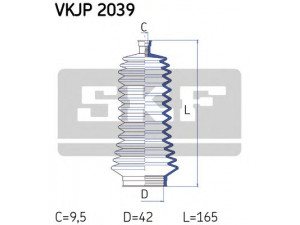 SKF VKJP 2039 gofruotoji membrana, vairavimas 
 Vairavimas -> Gofruotoji membrana/sandarinimai
60 25 370 231, 4501260, 9161560