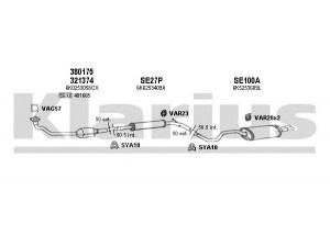 KLARIUS 930729U išmetimo sistema 
 Išmetimo sistema -> Išmetimo sistema, visa
