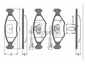 BOSCH 0 986 TB2 156 stabdžių trinkelių rinkinys, diskinis stabdys 
 Techninės priežiūros dalys -> Papildomas remontas
7078947, 9947917, 9948038