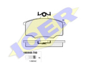 ICER 180448-700 stabdžių trinkelių rinkinys, diskinis stabdys 
 Techninės priežiūros dalys -> Papildomas remontas
323 215 901 E, 811 698 151 B, 853 698 151 B