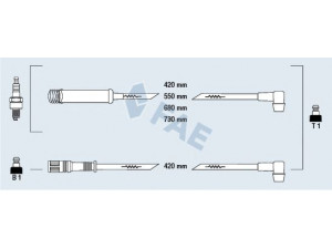 FAE 83560 uždegimo laido komplektas 
 Kibirkšties / kaitinamasis uždegimas -> Uždegimo laidai/jungtys
1612472, 1612523, 1612524, 1612527