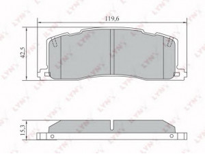 LYNXauto BD-7578 stabdžių trinkelių rinkinys, diskinis stabdys 
 Techninės priežiūros dalys -> Papildomas remontas
04466-28010, 04466-28011, 04466-28020