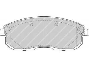 FERODO FDB1559 stabdžių trinkelių rinkinys, diskinis stabdys 
 Techninės priežiūros dalys -> Papildomas remontas