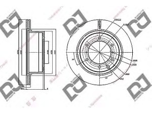 DJ PARTS BD2193 stabdžių diskas 
 Dviratė transporto priemonės -> Stabdžių sistema -> Stabdžių diskai / priedai
52710-H1000, 52710H1000