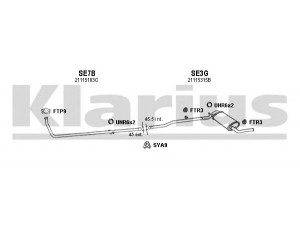 KLARIUS 790006U išmetimo sistema 
 Išmetimo sistema -> Išmetimo sistema, visa