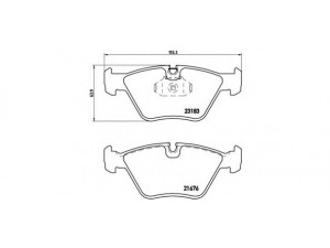 BREMBO P 06 043 stabdžių trinkelių rinkinys, diskinis stabdys 
 Techninės priežiūros dalys -> Papildomas remontas
34112157573, 34112357229, 34113404362