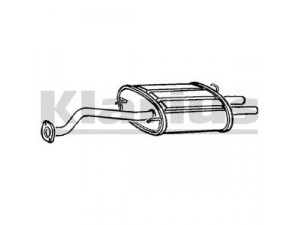 KLARIUS RR186W galinis duslintuvas 
 Išmetimo sistema -> Duslintuvas
GEX33442, GEX33449, GEX33593, 18307SN3E60