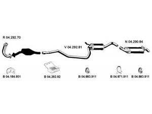 EBERSPÄCHER 042211 išmetimo sistema 
 Išmetimo sistema -> Išmetimo sistema, visa