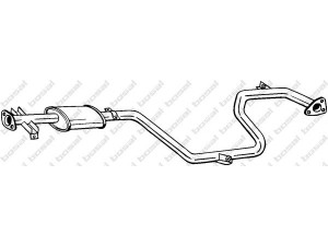 BOSAL 285-577 vidurinis duslintuvas 
 Išmetimo sistema -> Duslintuvas
MB 687119