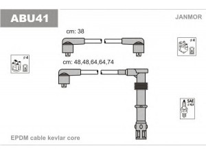 JANMOR ABU41 uždegimo laido komplektas 
 Kibirkšties / kaitinamasis uždegimas -> Uždegimo laidai/jungtys
034905483G