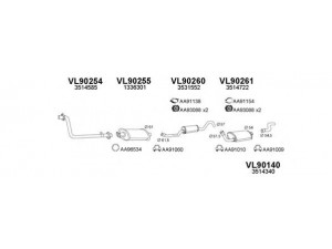 VENEPORTE 900126 išmetimo sistema 
 Išmetimo sistema -> Išmetimo sistema, visa