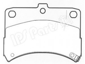 IPS Parts IBD-1603 stabdžių trinkelių rinkinys, diskinis stabdys 
 Techninės priežiūros dalys -> Papildomas remontas
04491-97213-000, 0449197213000