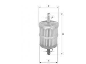 UNIFLUX FILTERS XB101 kuro filtras 
 Techninės priežiūros dalys -> Papildomas remontas
71711048, 71736101, 7585348, 7606404