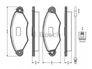 BOSCH 0 986 TB2 761 stabdžių trinkelių rinkinys, diskinis stabdys 
 Techninės priežiūros dalys -> Papildomas remontas
4106000QAF, 4106000QAG, 77 01 205 996