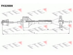 FTE FKS20009 sankabos trosas 
 Dviratė transporto priemonės -> Kabeliai ir tachometro velenaai -> Sankabos trosas
60 25 000 718, 60 25 002 833