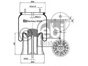 FEBI BILSTEIN 40433 dėklas, pneumatinė pakaba 
 Pakaba -> Pneumatinė pakaba
3 229 0039 00