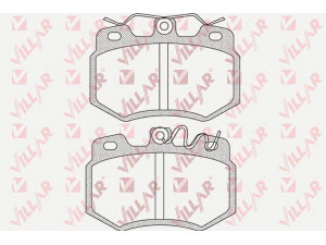 VILLAR 626.0931 stabdžių trinkelių rinkinys, diskinis stabdys