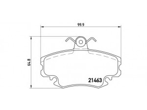 BREMBO P 68 008 stabdžių trinkelių rinkinys, diskinis stabdys 
 Techninės priežiūros dalys -> Papildomas remontas
1611460280, 425310, E172118, E172171