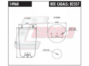 CASALS B2357 dėklas, pneumatinė pakaba
0542941770