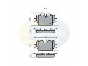 COMLINE CBP01710 stabdžių trinkelių rinkinys, diskinis stabdys 
 Techninės priežiūros dalys -> Papildomas remontas
34 21 6 767 145, 34 21 6 767 146