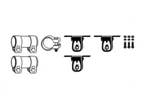 HJS 82 11 1517 montavimo komplektas, išmetimo sistema 
 Dviratė transporto priemonės -> Išmetimo sistema -> Surinkimo komplektas