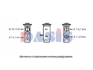 AKS DASIS 840174N išsiplėtimo vožtuvas, oro kondicionavimas 
 Oro kondicionavimas -> Vožtuvai
1698300384, A1698300384