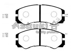 ASHUKI 1080-9009 stabdžių trinkelių rinkinys, diskinis stabdys 
 Techninės priežiūros dalys -> Papildomas remontas
1605852, 31868/SPIDAN, 597205/VALEO