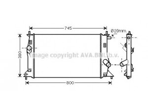 AVA QUALITY COOLING MZ2183 radiatorius, variklio aušinimas 
 Aušinimo sistema -> Radiatorius/alyvos aušintuvas -> Radiatorius/dalys
LBF715200A, LFB715200A, RF7N15200