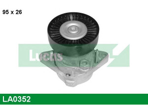LUCAS ENGINE DRIVE LA0352 įtempiklio svirtis, V formos rumbuotas diržas 
 Diržinė pavara -> V formos rumbuotas diržas/komplektas -> Įtempiklis