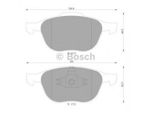 BOSCH 0 986 AB9 231 stabdžių trinkelių rinkinys, diskinis stabdys 
 Techninės priežiūros dalys -> Papildomas remontas
1223682, 1321517, 1360305, 1519528